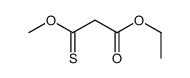 ethyl 3-methoxy-3-sulfanylidenepropanoate结构式