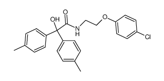 N-[2-(4-Chloro-phenoxy)-ethyl]-2-hydroxy-2,2-di-p-tolyl-acetamide结构式