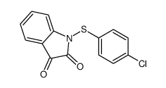 1-(4-chlorophenyl)sulfanylindole-2,3-dione Structure