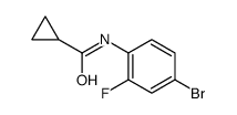 Cyclopropanecarboxamide, N-(4-bromo-2-fluorophenyl)- (9CI) Structure