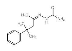 Hydrazinecarboxamide,2-(1,3-dimethyl-3-phenylbutylidene)- Structure