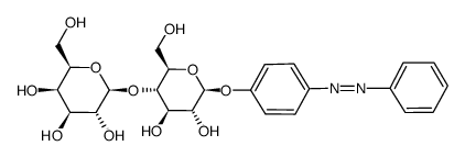 (4-phenylazo-phenyl)-(O4-α-D-glucopyranosyl-β-D-glucopyranoside) Structure