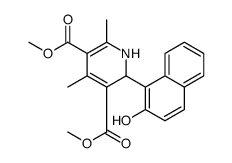 dimethyl 2-(2-hydroxynaphthalen-1-yl)-4,6-dimethyl-1,2-dihydropyridine-3,5-dicarboxylate结构式