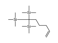 1,1-bis(trimethylsilyl)hex-5-enyl-trimethylsilane结构式