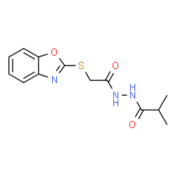 Propanoic acid, 2-methyl-, 2-[(2-benzoxazolylthio)acetyl]hydrazide (9CI)结构式