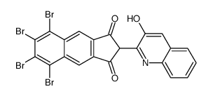 5,6,7,8-tetrabromo-2-(3-hydroxyquinolin-2-yl)-1H-benz[f]indene-1,3(2H)-dione Structure