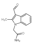 2-(3-FORMYL-2-METHYL-INDOL-1-YL)-ACETAMIDE structure