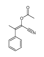 (1-cyano-2-phenylprop-1-enyl) acetate Structure