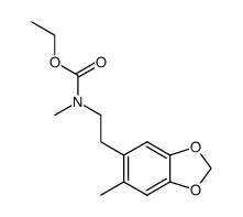 methyl-[2-(6-methyl-benzo[1,3]dioxol-5-yl)-ethyl]-carbamic acid ethyl ester Structure