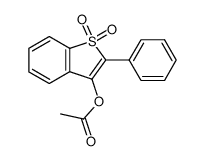 3-Acetoxy-2-phenyl-benzothiophen-1,1-dioxid Structure