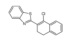 2-(1-chloro-3,4-dihydronaphthalen-2-yl)-1,3-benzothiazole Structure