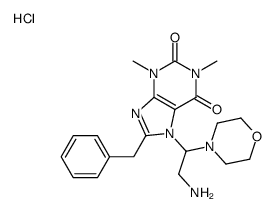 7-(2-amino-1-morpholin-4-ylethyl)-8-benzyl-1,3-dimethylpurine-2,6-dione,hydrochloride结构式