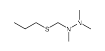 1,1,2-Trimethyl-2-propylmercaptomethyl-hydrazin结构式