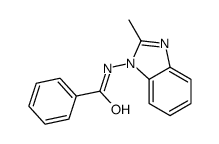 N-(2-methylbenzimidazol-1-yl)benzamide Structure