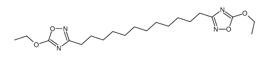 5-ethoxy-3-[12-(5-ethoxy-1,2,4-oxadiazol-3-yl)dodecyl]-1,2,4-oxadiazole Structure