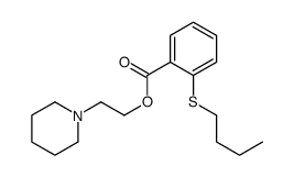 2-Piperidinoethyl=o-(butylthio)benzoate structure