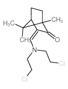 (3Z)-3-[bis(2-chloroethyl)aminomethylidene]-1,7,7-trimethyl-norbornan-2-one Structure