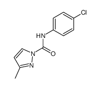 N-(4-chlorophenyl)-3-methyl-1H-pyrazole-1-carboxamide Structure