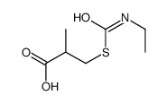 3-(ethylcarbamoylsulfanyl)-2-methylpropanoic acid结构式