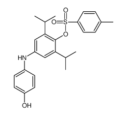 [4-(4-hydroxyanilino)-2,6-di(propan-2-yl)phenyl] 4-methylbenzenesulfonate Structure