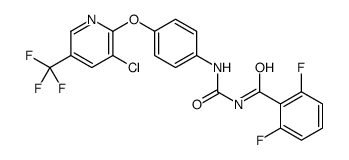 N-[[4-[3-chloro-5-(trifluoromethyl)pyridin-2-yl]oxyphenyl]carbamoyl]-2,6-difluorobenzamide Structure