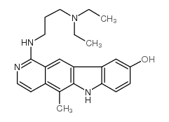 1-((3-(Diethylamino)propyl)amino)-5-methyl-6H-pyrido(4,3-b)carbazol-9- ol picture