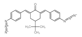 (2E,6E)-2,6-bis[(4-azidophenyl)methylidene]-4-tert-butylcyclohexan-1-one Structure