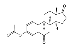 3-acetoxyestra-1,3,5(10)-triene-6,17-dione Structure