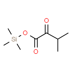 2-Oxoisovaleric acid trimethylsilyl ester Structure