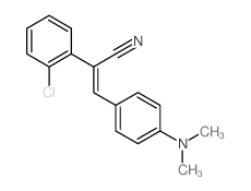 2-(2-chlorophenyl)-3-(4-dimethylaminophenyl)prop-2-enenitrile Structure