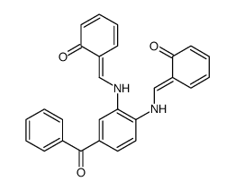 6-[[4-benzoyl-2-[(6-oxocyclohexa-2,4-dien-1-ylidene)methylamino]anilino]methylidene]cyclohexa-2,4-dien-1-one结构式