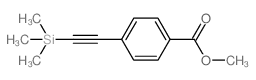 METHYL 4-((TRIMETHYLSILYL)ETHYNYL)BENZOATE结构式