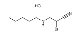 2-bromo-3-n-pentylaminopropionitrile hydrochloride结构式