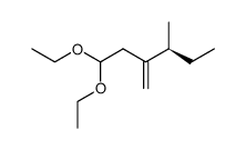 (+)-(S)-1,1-Diethoxy-3-sec-butyl-3-butene结构式