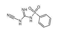 N-benzenesulfonyl-N'-cyano-guanidine结构式