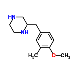 Piperazine, 2-[(4-methoxy-3-methylphenyl)methyl]- (9CI)结构式