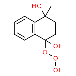 1,4-Naphthalenediol,1,2,3,4-tetrahydro-4-hydrotrioxy-1-methyl-(9CI) Structure