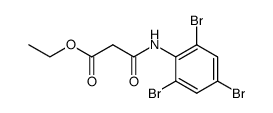 N-(2,4,6-tribromo-phenyl)-malonamic acid ethyl ester结构式