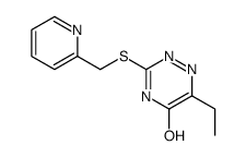 6-ethyl-3-(pyridin-2-ylmethylsulfanyl)-2H-1,2,4-triazin-5-one Structure