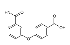 4-[2-(methylcarbamoyl)pyridin-4-yl]oxybenzoic acid Structure