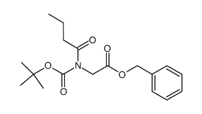 benzyl 2-(tert-butoxycarbonylbutyrylamino)acetate Structure