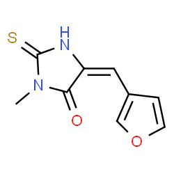 4-Imidazolidinone,5-(3-furanylmethylene)-3-methyl-2-thioxo-(9CI) picture