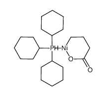 (tricyclohexylphosphine)NiCH2CH2CH2COO Structure