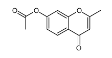 7-acetoxy-2-methyl-chromen-4-one结构式