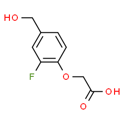 Acetic acid, [2-fluoro-4-(hydroxymethyl)phenoxy]- (9CI) structure