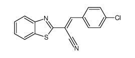 2-(benzo[d]thiazol-2-yl)-3-(4-chlorophenyl)acrylonitrile Structure