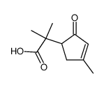 2-methyl-2-(4-methyl-2-oxo-cyclopent-3-enyl)-propionic acid Structure