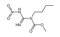 N-butyl-N'-nitro-guanidinecarboxylic acid methyl ester Structure