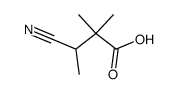 3-cyano-2,2-dimethyl-butyric acid结构式