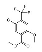 Methyl 5-chloro-2-methoxy-4-(trifluoromethyl)benzoate Structure